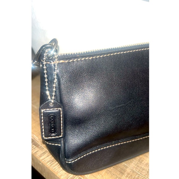 Vintage Y2K Coach signature Demi black leather shoulder bag - Picture 10 of 16